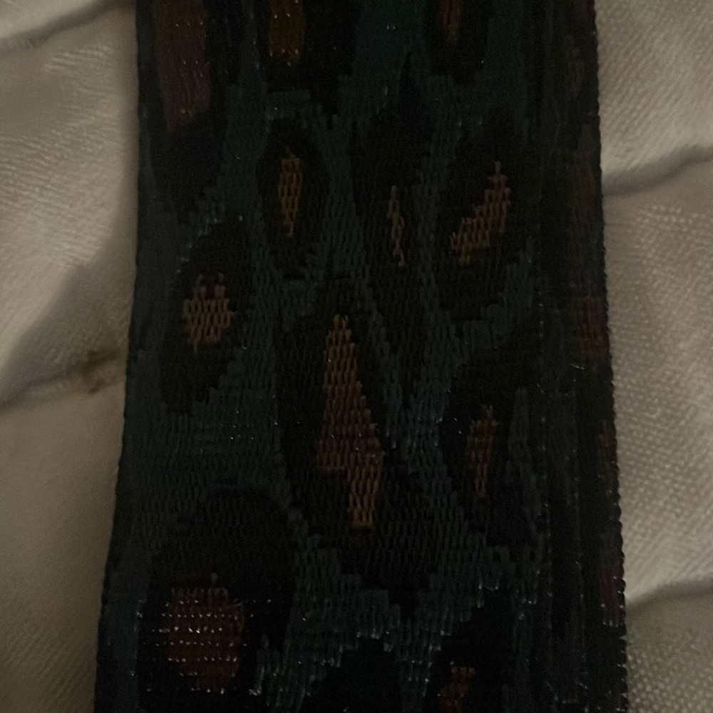 Animal print cross body bag strap